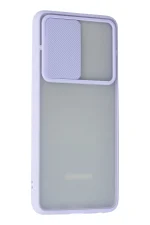 Newface Samsung Galaxy A72 Kılıf Palm Buzlu Kamera Sürgülü Silikon - Lila - Görsel 3