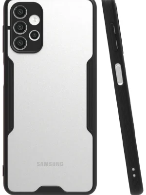 Newface Samsung Galaxy A72 Kılıf Platin Silikon - Siyah