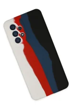 Newface Samsung Galaxy A73 5G Kılıf Ebruli Lansman Silikon - Beyaz-Siyah - Görsel 2