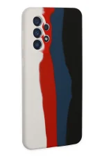 Newface Samsung Galaxy A73 5G Kılıf Ebruli Lansman Silikon - Beyaz-Siyah - Görsel 3