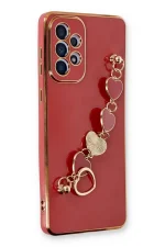 Newface Samsung Galaxy A73 5G Kılıf Esila Silikon - Kırmızı