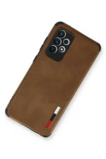 Newface Samsung Galaxy A73 5G Kılıf Loop Deri Silikon - Kahverengi - Görsel 2