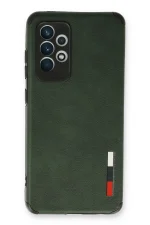 Newface Samsung Galaxy A73 5G Kılıf Loop Deri Silikon - Yeşil