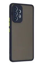 Newface Samsung Galaxy A73 5G Kılıf Montreal Silikon Kapak - Lacivert - Görsel 3