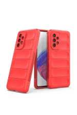 Newface Samsung Galaxy A73 5G Kılıf Optimum Silikon - Kırmızı - Görsel 2