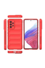 Newface Samsung Galaxy A73 5G Kılıf Optimum Silikon - Kırmızı - Görsel 3