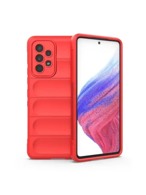 Newface Samsung Galaxy A73 5G Kılıf Optimum Silikon - Kırmızı