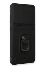 Newface Samsung Galaxy A73 5G Kılıf Pars Lens Yüzüklü Silikon - Siyah - Görsel 2