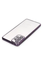 Newface Samsung Galaxy A73 5G Kılıf Razer Lensli Silikon - Mor - Görsel 3