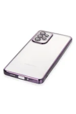 Newface Samsung Galaxy A73 5G Kılıf Razer Lensli Silikon - Mor - Görsel 4