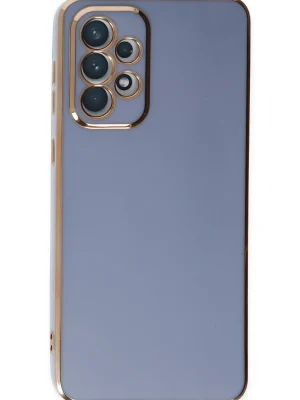 Newface Samsung Galaxy A73 5G Kılıf Volet Silikon - Mavi