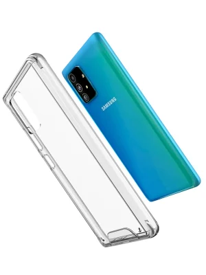 Newface Samsung Galaxy A91 / S10 Lite Kılıf Lüx Şeffaf Silikon