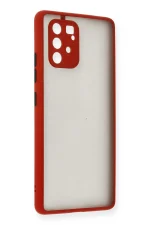Newface Samsung Galaxy A91 / S10 Lite Kılıf Montreal Silikon Kapak - Kırmızı