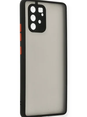 Newface Samsung Galaxy A91 / S10 Lite Kılıf Montreal Silikon Kapak - Siyah