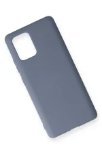 Newface Samsung Galaxy A91 / S10 Lite Kılıf Nano içi Kadife Silikon - Gri - Görsel 3