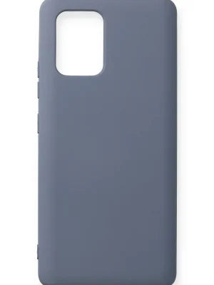 Newface Samsung Galaxy A91 / S10 Lite Kılıf Nano içi Kadife Silikon - Gri