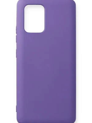Newface Samsung Galaxy A91 / S10 Lite Kılıf Nano içi Kadife Silikon - Mor