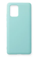 Newface Samsung Galaxy A91 / S10 Lite Kılıf Nano içi Kadife Silikon - Turkuaz