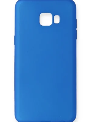 Newface Samsung Galaxy C7 Pro Kılıf First Silikon - Mavi