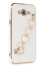 Newface Samsung Galaxy J7 Kılıf Esila Silikon - Beyaz - Görsel 2