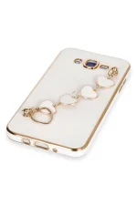 Newface Samsung Galaxy J7 Kılıf Esila Silikon - Beyaz - Görsel 4