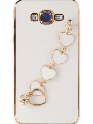 Newface Samsung Galaxy J7 Kılıf Esila Silikon - Beyaz