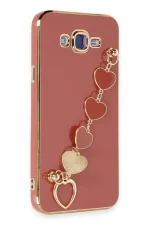 Newface Samsung Galaxy J7 Kılıf Esila Silikon - Kırmızı - Görsel 2