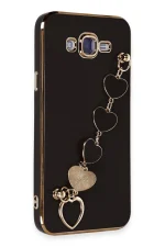 Newface Samsung Galaxy J7 Kılıf Esila Silikon - Siyah - Görsel 2