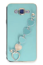 Newface Samsung Galaxy J7 Kılıf Esila Silikon - Su Yeşili