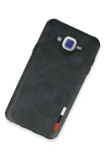 Newface Samsung Galaxy J7 Kılıf Loop Deri Silikon - Lacivert - Görsel 2