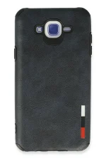 Newface Samsung Galaxy J7 Kılıf Loop Deri Silikon - Lacivert