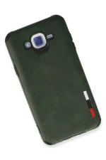 Newface Samsung Galaxy J7 Kılıf Loop Deri Silikon - Yeşil - Görsel 2
