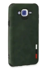 Newface Samsung Galaxy J7 Kılıf Loop Deri Silikon - Yeşil - Görsel 3