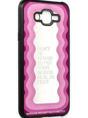 Newface Samsung Galaxy J7 Kılıf Mirror Desenli Kapak - Mirror - 11