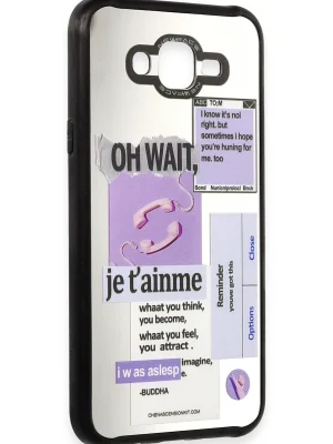 Newface Samsung Galaxy J7 Kılıf Mirror Desenli Kapak - Mirror - 4