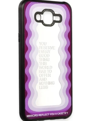 Newface Samsung Galaxy J7 Kılıf Mirror Desenli Kapak - Mirror - 5