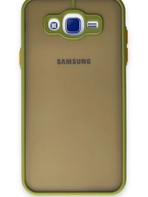 Newface Samsung Galaxy J7 Kılıf Montreal Silikon Kapak - Açık Yeşil