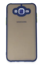 Newface Samsung Galaxy J7 Kılıf Montreal Silikon Kapak - Lacivert