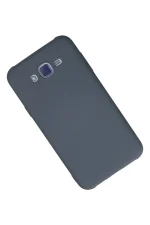 Newface Samsung Galaxy J7 Kılıf Nano içi Kadife Silikon - Gri - Görsel 2