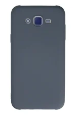 Newface Samsung Galaxy J7 Kılıf Nano içi Kadife Silikon - Gri