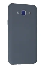 Newface Samsung Galaxy J7 Kılıf Nano içi Kadife Silikon - Gri - Görsel 3