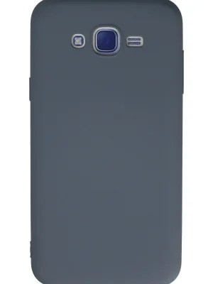 Newface Samsung Galaxy J7 Kılıf Nano içi Kadife Silikon - Gri