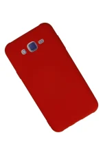 Newface Samsung Galaxy J7 Kılıf Nano içi Kadife Silikon - Kırmızı - Görsel 2
