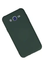 Newface Samsung Galaxy J7 Kılıf Nano içi Kadife Silikon - Koyu Yeşil - Görsel 2