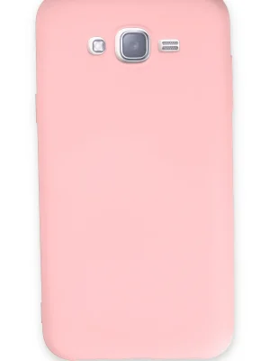 Newface Samsung Galaxy J7 Kılıf Nano içi Kadife Silikon - Pudra