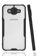 Newface Samsung Galaxy J7 Kılıf Platin Silikon - Siyah