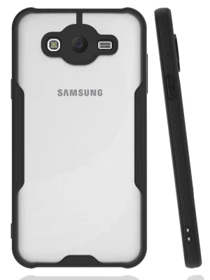 Newface Samsung Galaxy J7 Kılıf Platin Silikon - Siyah