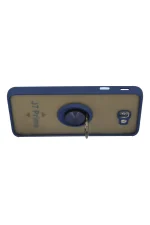 Newface Samsung Galaxy J7 Prime Kılıf Montreal Yüzüklü Silikon Kapak - Lacivert - Görsel 3