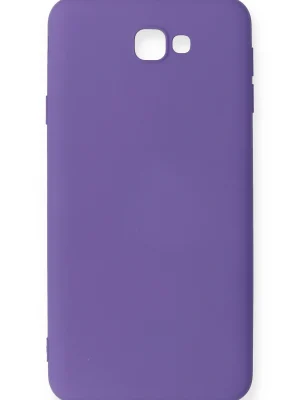 Newface Samsung Galaxy J7 Prime Kılıf Nano içi Kadife Silikon - Mor