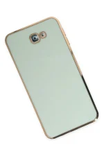 Newface Samsung Galaxy J7 Prime Kılıf Volet Silikon - Açık Yeşil - Görsel 2